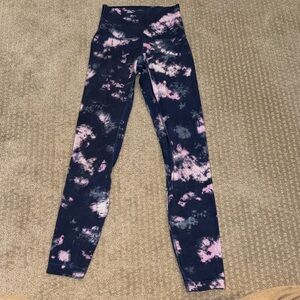 Lululemon 25’ Align Tie-Dye Leggings - Pink and Navy